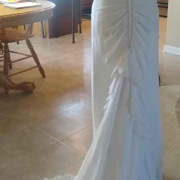 Wedding / Pageant Gown - Sweetheart neckline, beaded sheer illusions back. - Picture 2 of 8